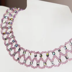 Necklace - Dentelle Urania - Necklace - Laiton bronze